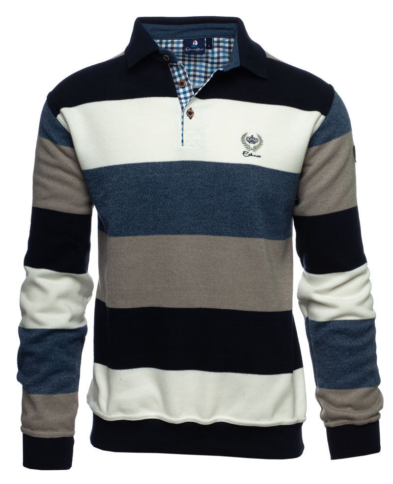 Polo BLANC homme - Manches longues
